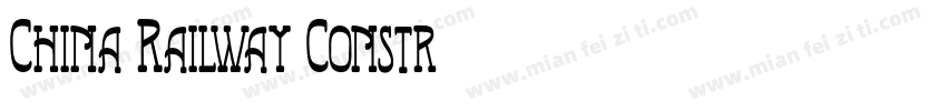 China Railway Constr字体转换